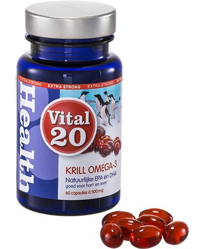 Vital20 Krill Olie Omega-3 Extra Strong