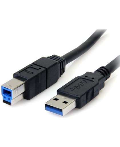 StarTech.com USB3SAB10BK USB-kabel 3,05 m USB A USB B Mannelijk Zwart