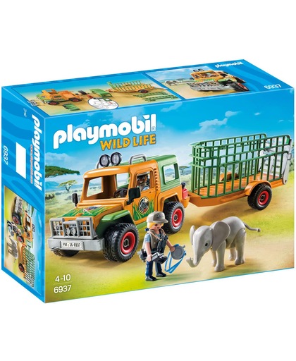 Playmobil Ranger terreinwagen met olifant 6937