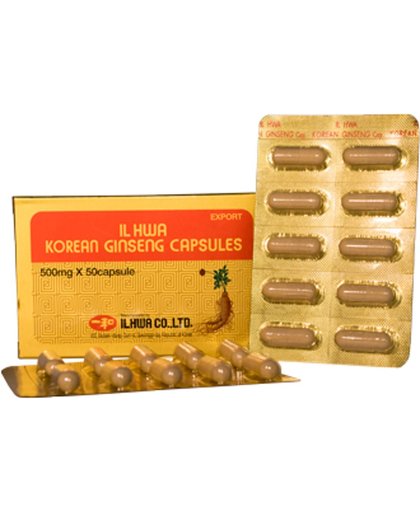 Il Hwa Ginseng Poeder 500mg Capsules