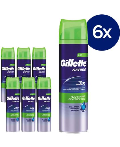 Gillette Series Scheergel Sensitive Voordeelverpakking