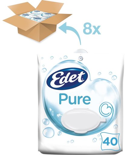 Pure Edet Vochtig Toiletpapier Pure Voordeelverpakking
