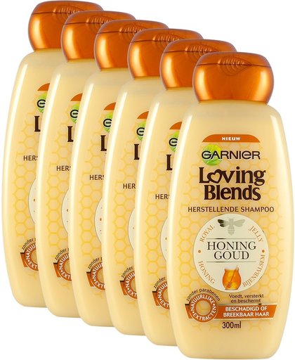 Garnier Loving Blends Honinggoud Shampoo Voor Beschadigd Of Breekbaar Haar bestekoop Voordeelverpak
