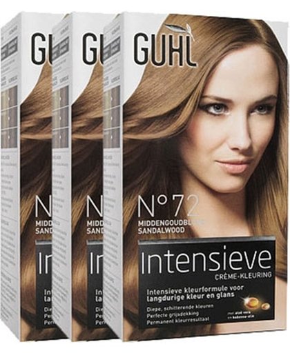 Guhl Haarverf Intensieve Creme-kleuring 72 M-goudblond Voordeelverpakking