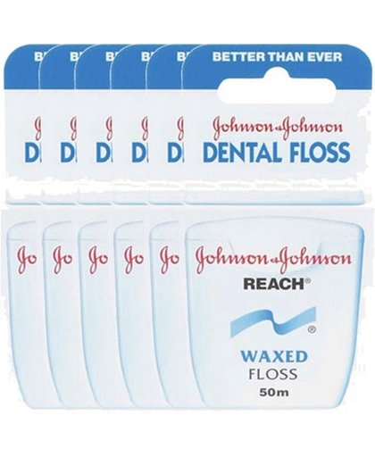 Johnson And Johnson Flosdraad Dental Reach Floss Waxed Jd531 Voordeelverpakking