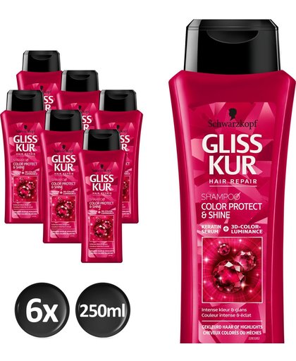 Gliss Kur Shampoo Color Protect And Shine Voordeelverpakking