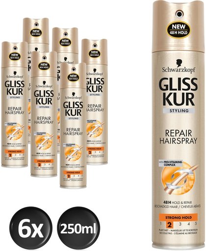 Gliss Kur Styling Hairspray Hold Repair Voordeelverpakking