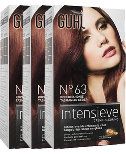Guhl Haarverf Intensieve Creme-kleuring 63 Kopermahonie Voordeelverpakking