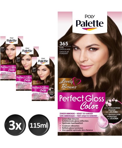 Schwarzkopf Poly Palette Perfect Gloss Color 365 Chocolade Voordeelverpakking