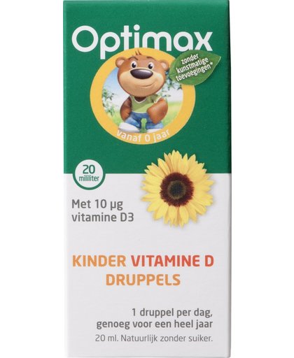 Optimax Kinder Natuurlijk Vitamine D Druppels