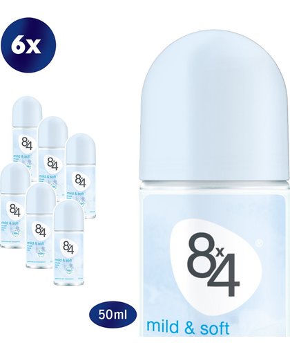 8x4 Deodorant Deoroller Mild And Soft Voordeelverpakking