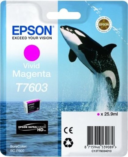 Epson T7603 inktcartridge Helder magenta 25,9 ml