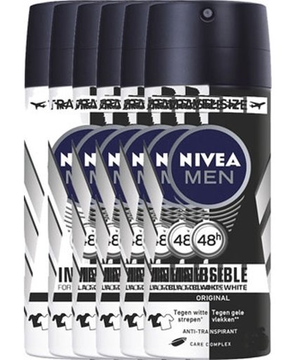 Nivea Men Deospray Invisible Black And White Original Voordeelverpakking