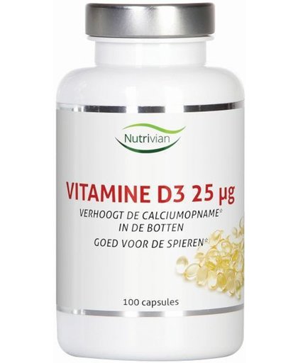 Nutrivian Vitamine D3 25mcg Capsules