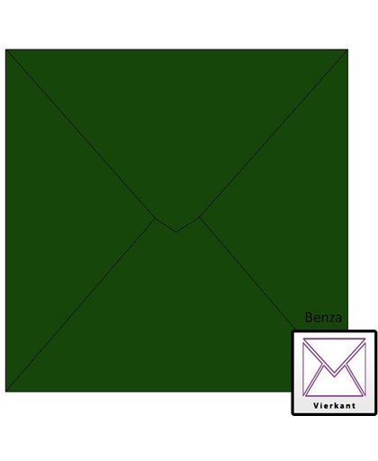 Benza Wenskaart Enveloppen 14 x 14 cm Kerst Groen (30 stuks)
