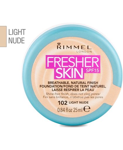 Rimmel Fresher Skin Foundation 102 - Light Nude
