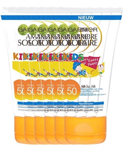 Garnier Ambre Solaire Kids Wet Skin Milk Factorspf50 Voordeelverpakking