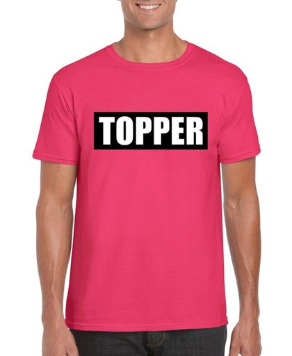 Toppers Pretty in Pink shirt Topper voor heren - Toppers dresscode 2018 M