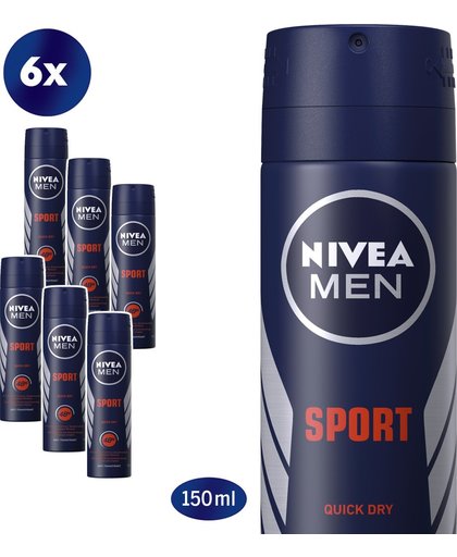 Nivea Men Deodorant Deospray Sport Voordeelverpakking