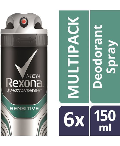 Rexona Deodorant Spray Men Sensitive Voordeelverpakking