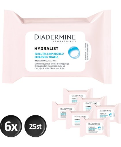 Diadermine Reinigingsdoekjes Hydraterend Voordeelverpakking