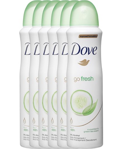 Dove Deodorant Deospray Go Fresh Cucumber Voordeelverpakking