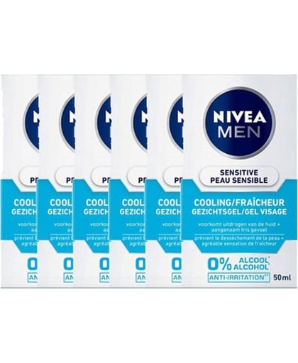 Nivea Men Sensitive Cooling Gezichtsgel Voordeelverpakking