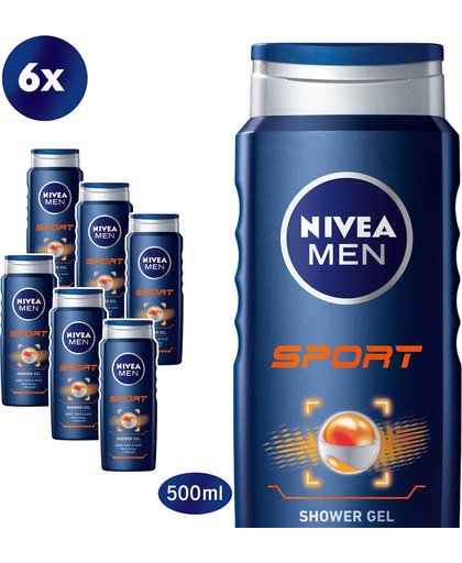 Nivea Men Douchegel Sport Body Face And Hair Voordeelverpakking