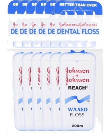 Johnson And Johnson Flosdraad Dental Reach Floss Waxed Jd502 Voordeelverpakking