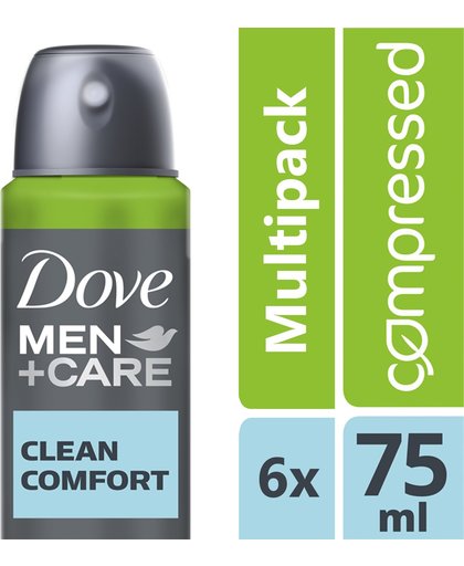 Dove MenCare Deodorant Deospray Compressed Clean Comfort Voordeelverpakking