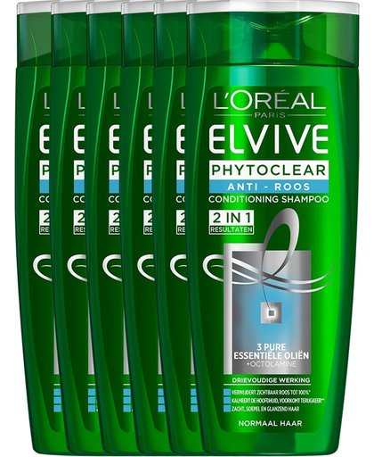 Loreal Paris Elvive Phytoclear Anti-Roos Shampoo 2in1 Voordeelverpakking