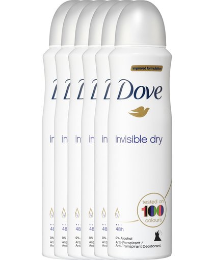 Dove Deodorant Deospray Invisible Dry Voordeelverpakking