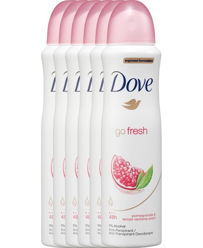 Dove Deodorant Deospray Go Fresh Pomegranate And Lemon Voordeelverpakking