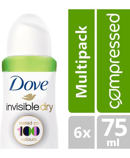 Dove Deodorant Deospray Compressed Invisible Dry Voordeelverpakking
