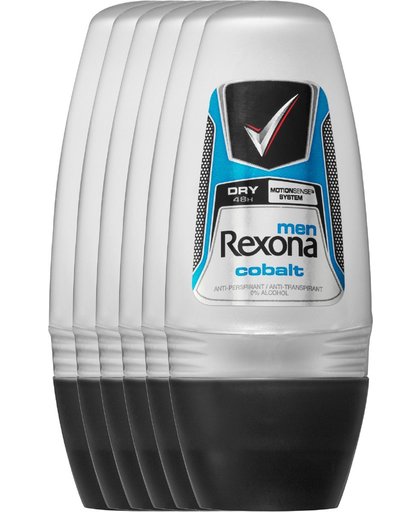 Rexona Deodorant Deoroller Men Dry Cobalt Voordeelverpakking