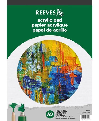 Reeves Acrylverfpapier blok A3