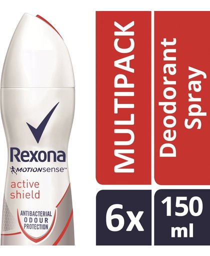 Rexona Deodorant Spray Women Active Shield Voordeelverpakking