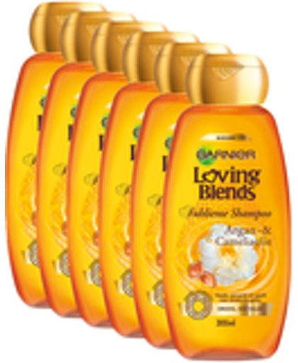 Garnier Loving Blends Argan And Cameliaolie Shampoo Voor Droog Of Dof Haar Voordeelverpakking