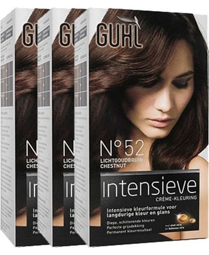 Guhl Haarverf Intensieve Creme-kleuring 52 Licht Goudbruin Voordeelverpakking