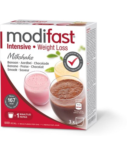 Modifast Intensive Milkshake Banaan Chocola / Aardbei