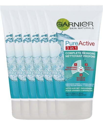 Garnier Skin Naturals Pure Reiniging 3 - 1 Voordeelverpakking