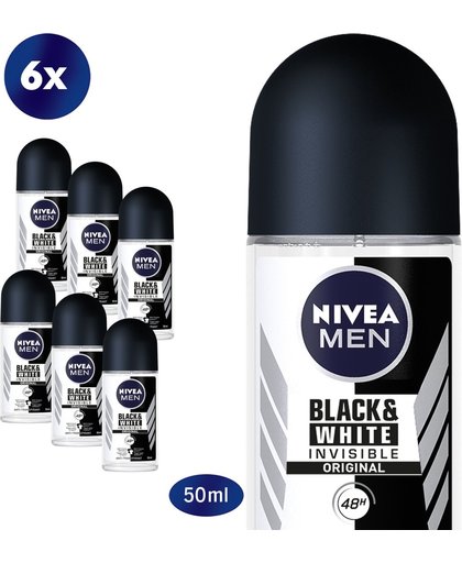 Nivea Men Deodorant Deoroller Black And White Voordeelverpakking