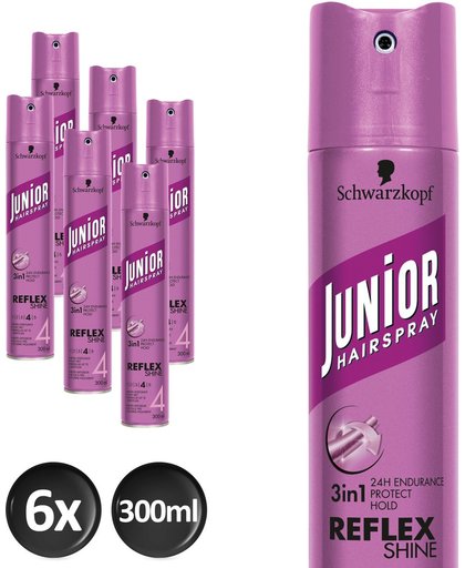 Junior Hairspray Ultra Reflex Shine Voordeelverpakking