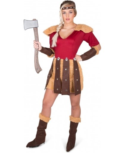 Viking strijder kostuum voor vrouwen - Verkleedkleding - XL