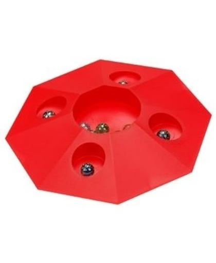 Angel Toys Knikkerpot Super 22cm Rood Inclusief 10 Knikkers