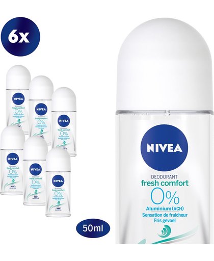 Nivea Deodorant Deoroller Fresh Comfort Voordeelverpakking