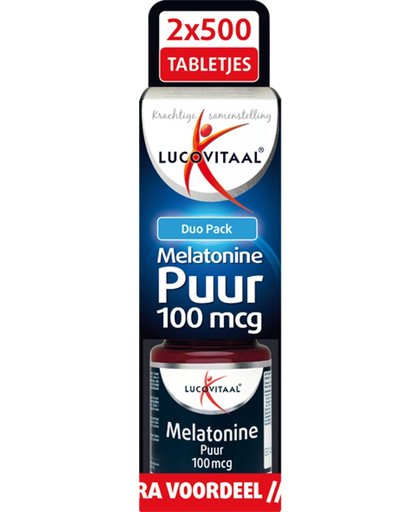 Lucovitaal Pure Melatonine Duo Pack 01mg Tabletten