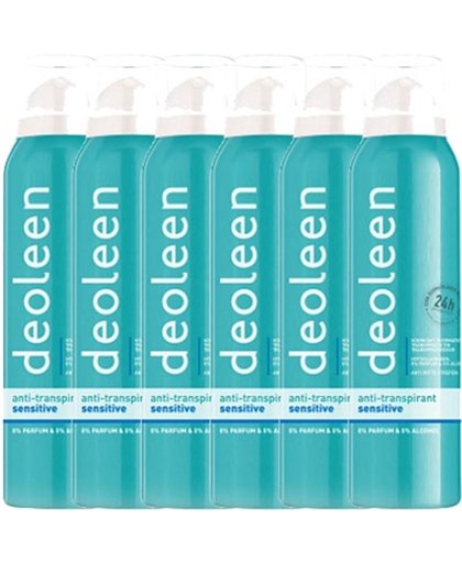 Deoleen Deodorant Spray Gevoelige Huid Voordeelverpakking