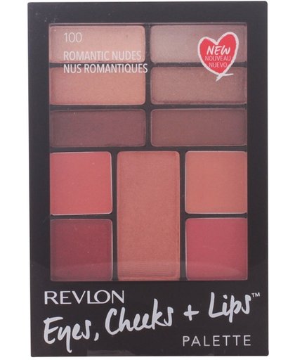 Revlon Palet Eyes Cheeks And Lips 100 - Romantic Nudes
