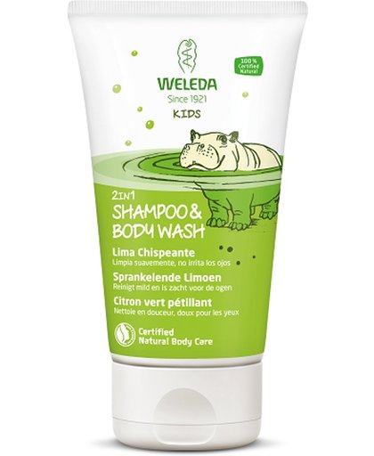 Weleda Kids Body Wash And Shampoo Limoen